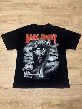 Darc Sport Men’s Black Graphic Wolf T-Shirt